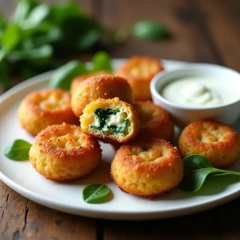 Croquetas de Espinacas y Queso Idiazábal: Tapa Cremosa y Sin Lactosa con Harina de Garbanzo