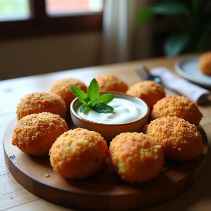 Croquetas de Espinacas y Queso de Macadamia: Aperitivo Vegano Sin Lactosa al Horno