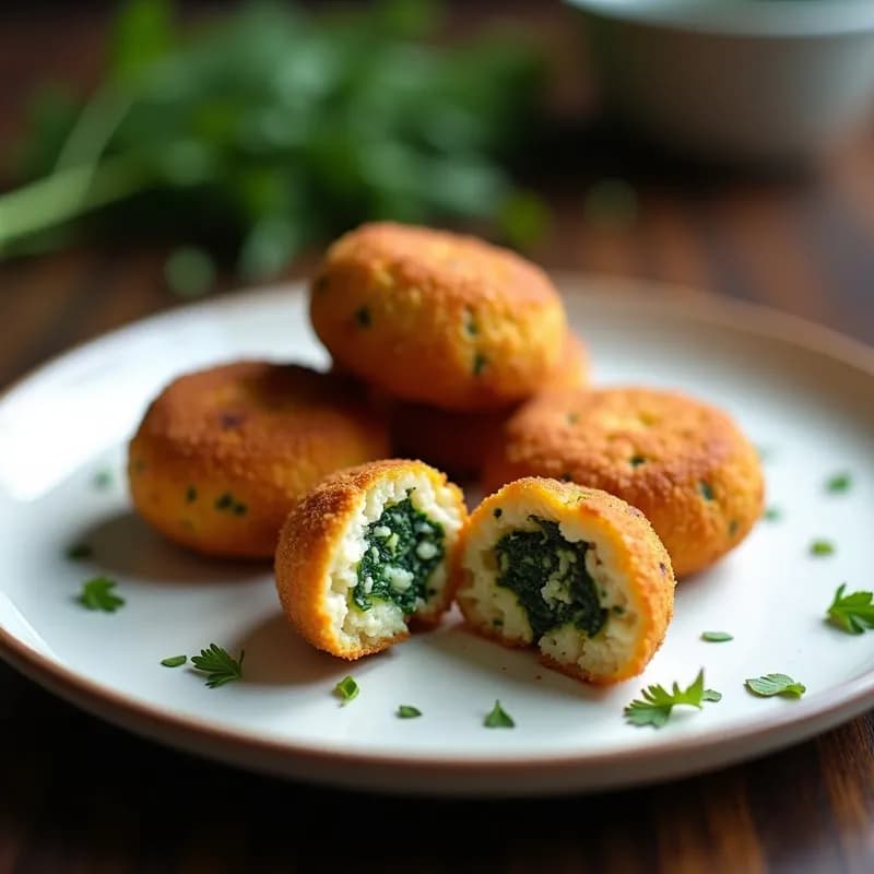 Croquetas de Espinacas y Tofu Ahumado: Receta Crujiente en Airfryer sin Freír