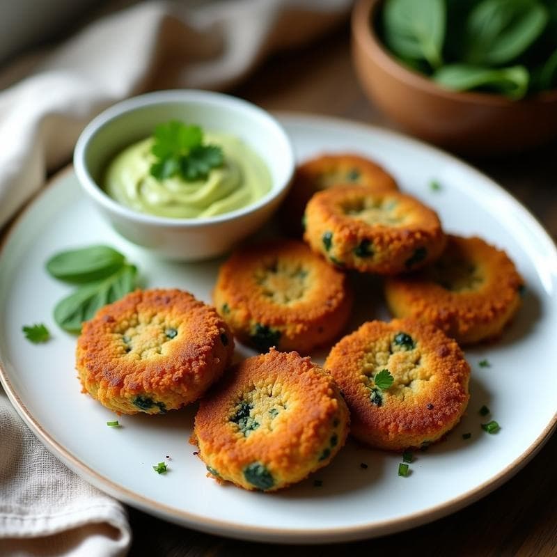 Croquetas de Espinacas y Tofu con Pan rallado de Almendra: Receta en Airfryer y Sin Lácteos