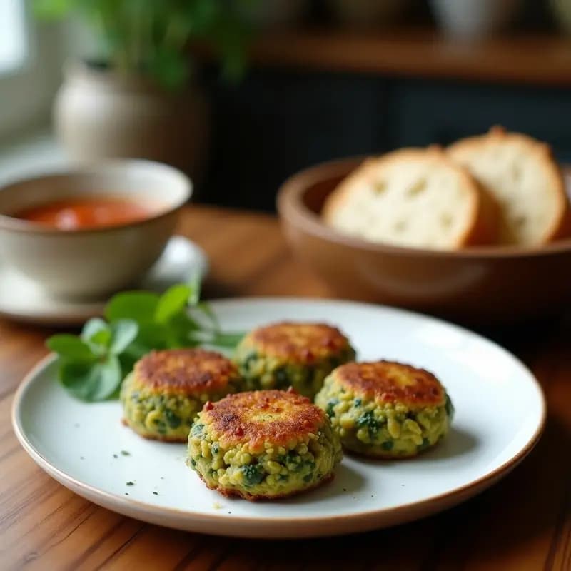 Croquetas de Espinacas y Tofu Sedoso con Pan Rallado de Coco: Aperitivo Vegano en Thermomix