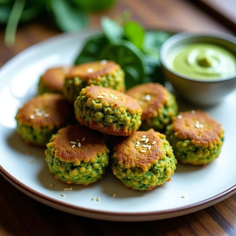 Croquetas de Espirulina y Espinacas: Aperitivo Verde Keto en Airfryer y Sin Lácteos