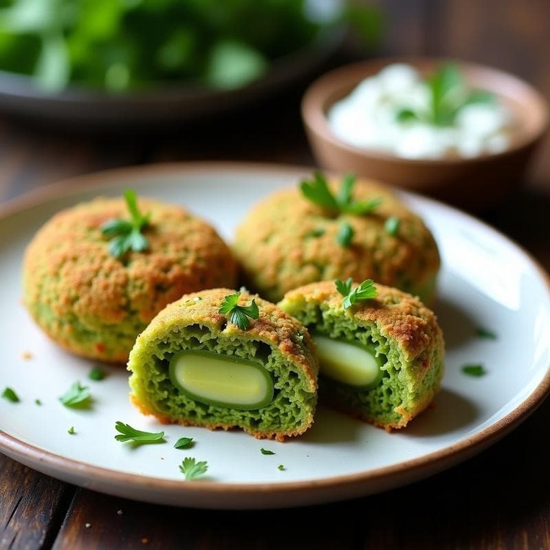 Croquetas de Espirulina y Queso de Anacardos: Aperitivo Verde Alta en Proteína
