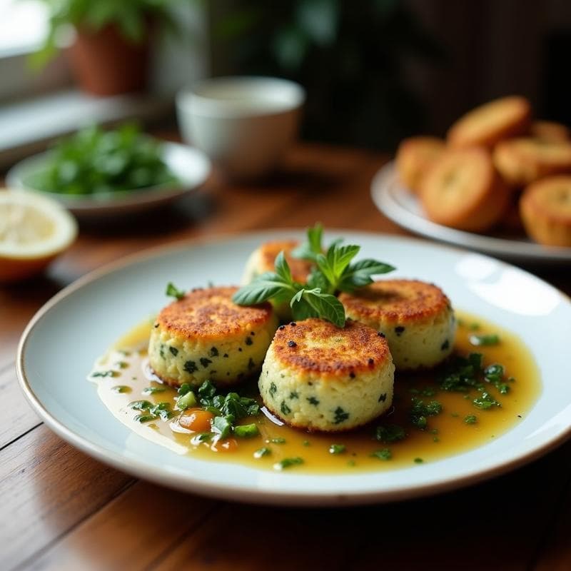 Croquetas de Espirulina y Queso de Anacardos: Entrante Vegano Ricos en Proteína en Airfryer
