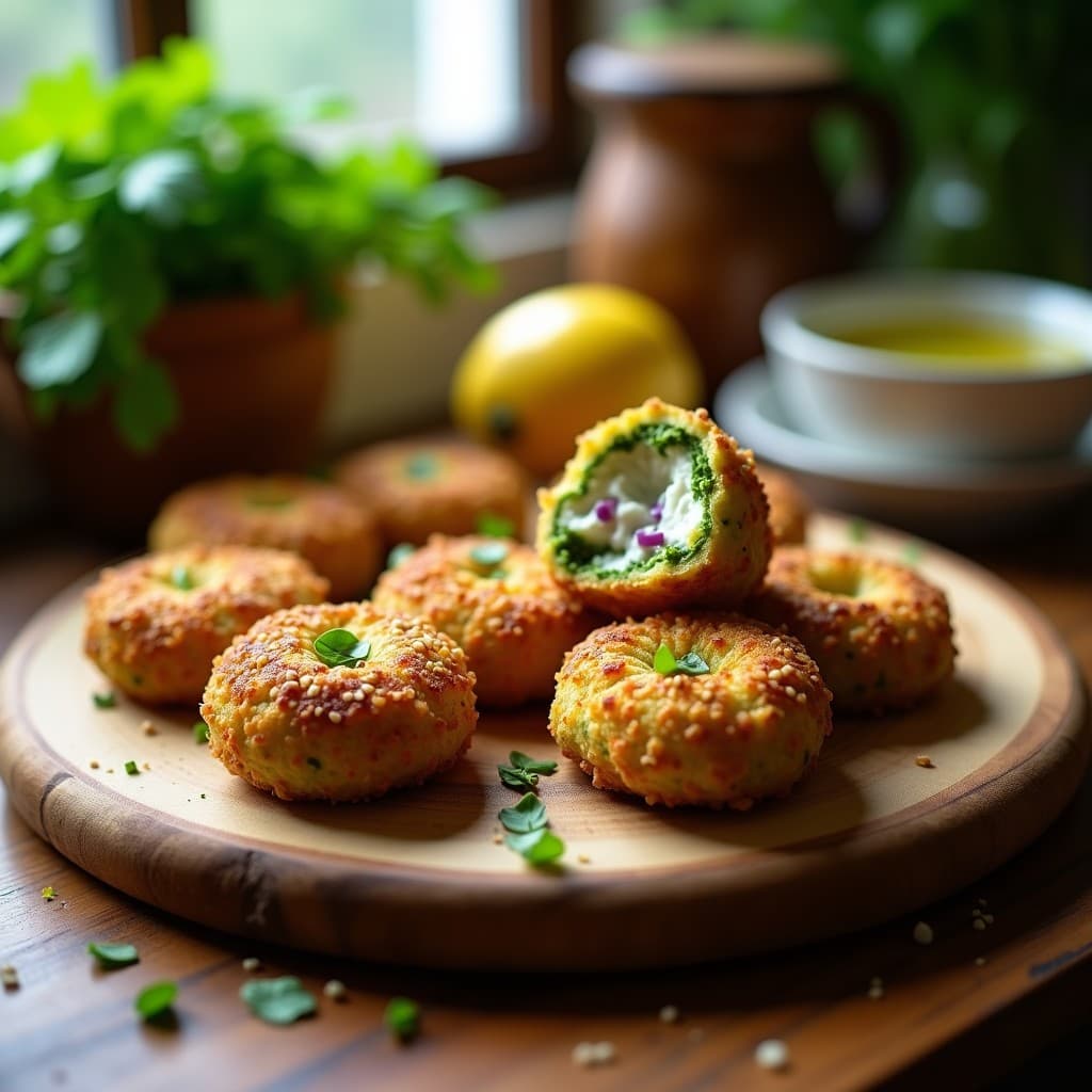 Croquetas de Espirulina y Queso de Cabra: Receta Verde Sin Horno y Alta en Nutrientes