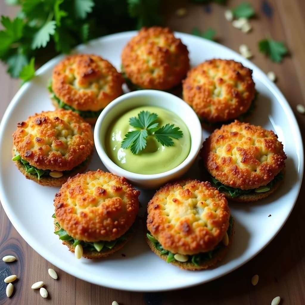 Croquetas de Espirulina y Queso Vegano al Horno: Receta Crujiente y Rica en Hierro