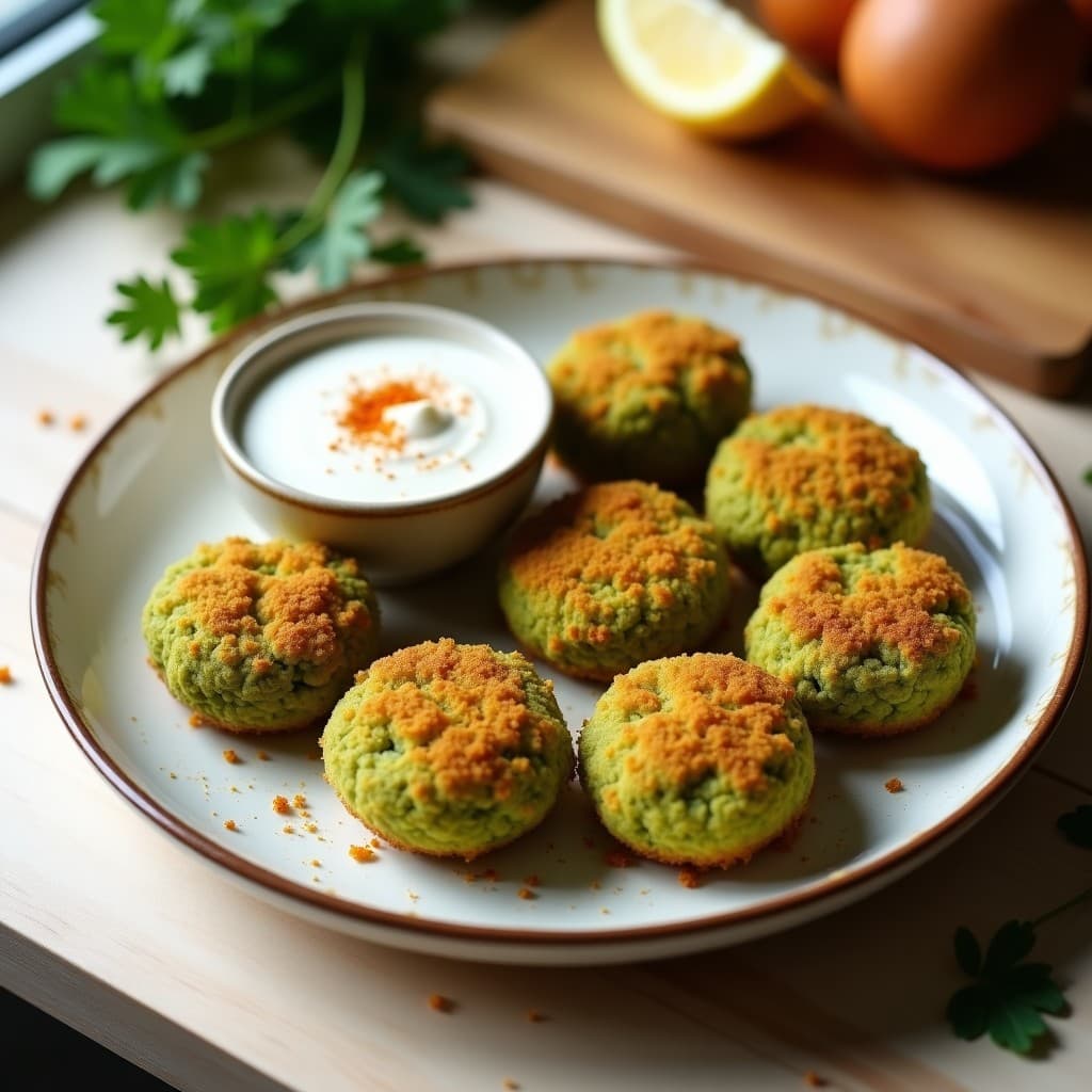 Croquetas de Espirulina y Queso Vegano con Pan de Mijo: Receta Española Sin Horno en Airfryer