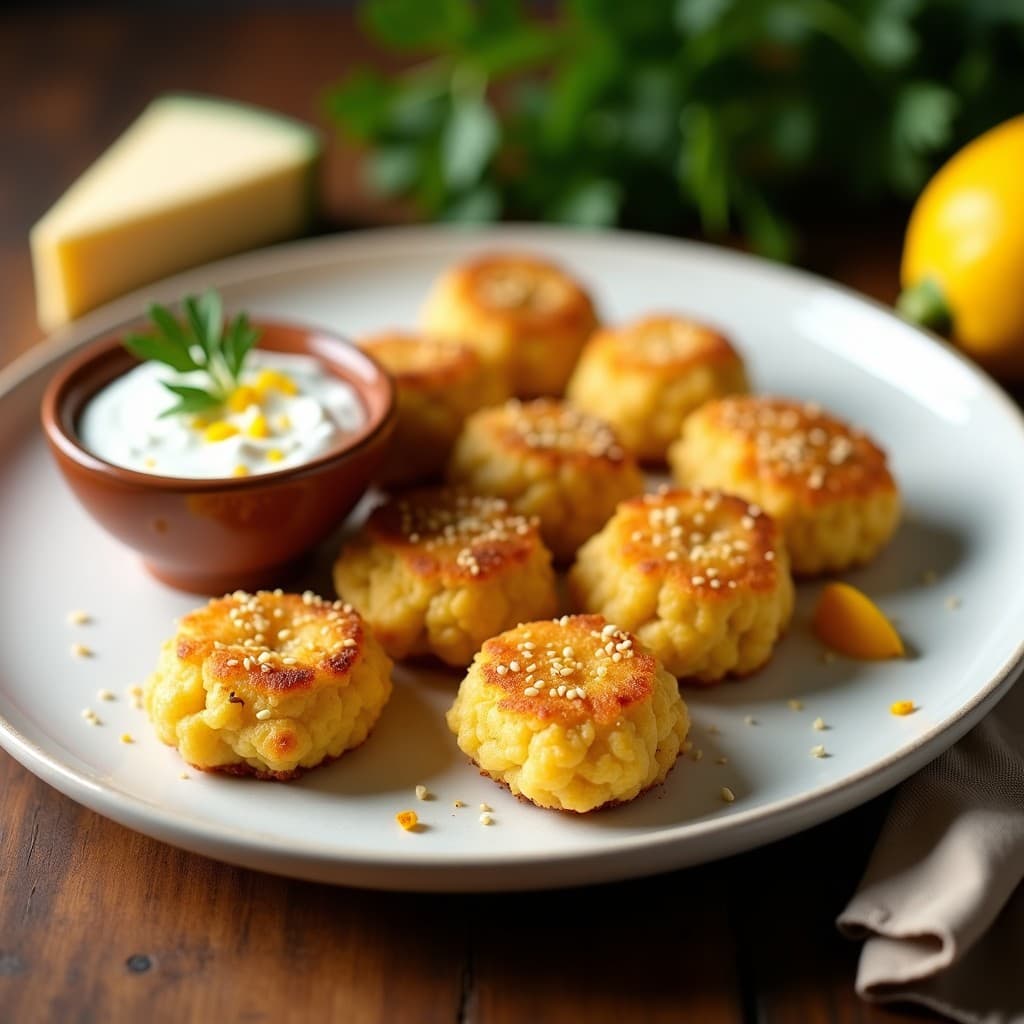 Croquetas de Flor de Calabacín y Queso de Cabra con Harina de Garbanzo: Aperitivo Sin Gluten