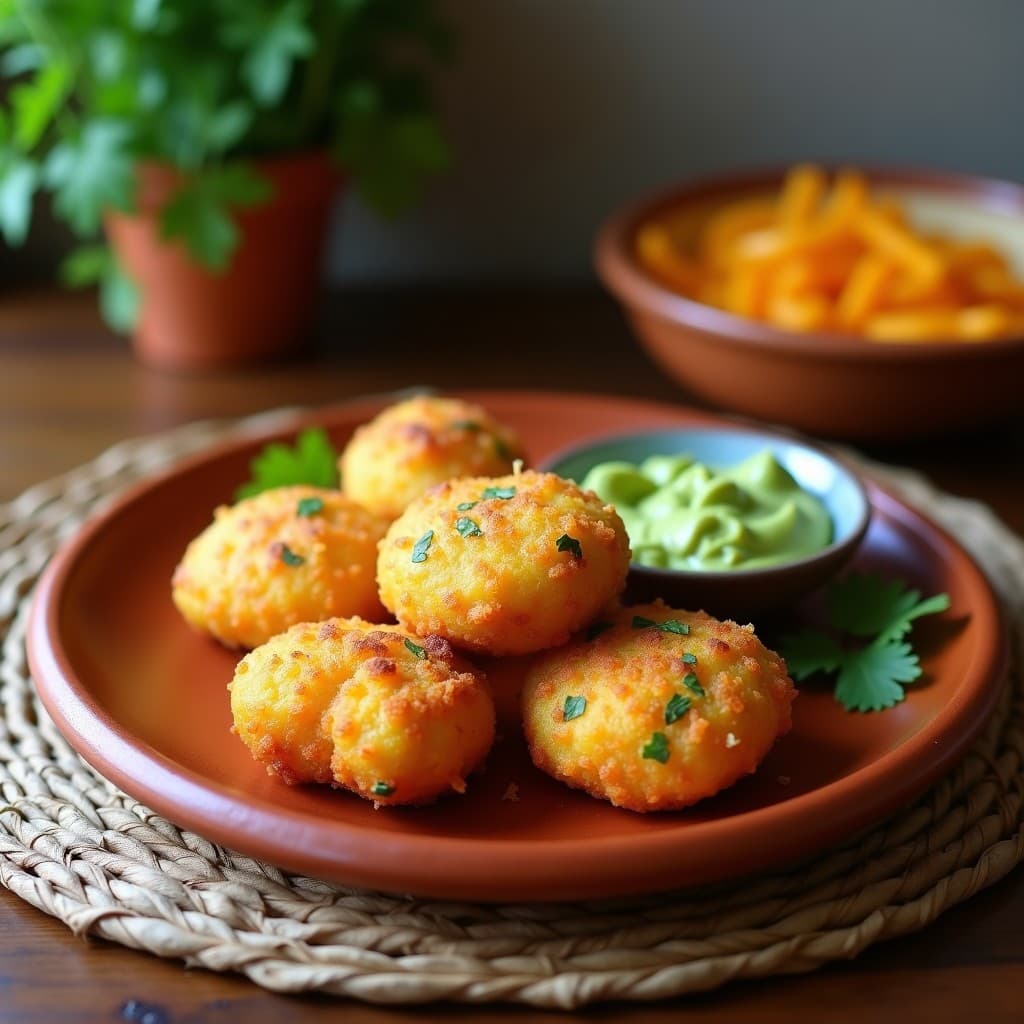 Croquetas de Flor de Calabaza y Queso de Cabaña: Aperitivo Mexicano Sin Gluten