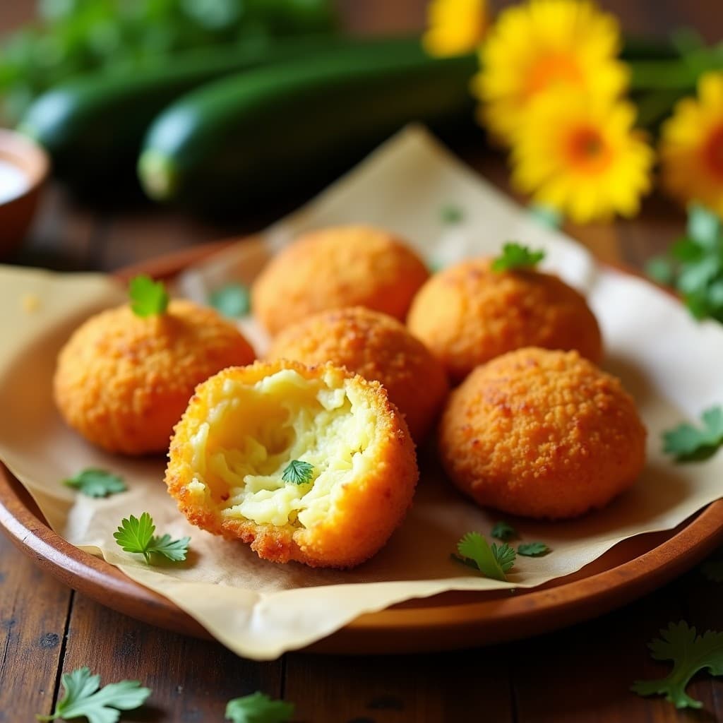 Croquetas de Flor de Calabaza y Requesón: Receta Mexicana en Airfryer con Toque Crujiente