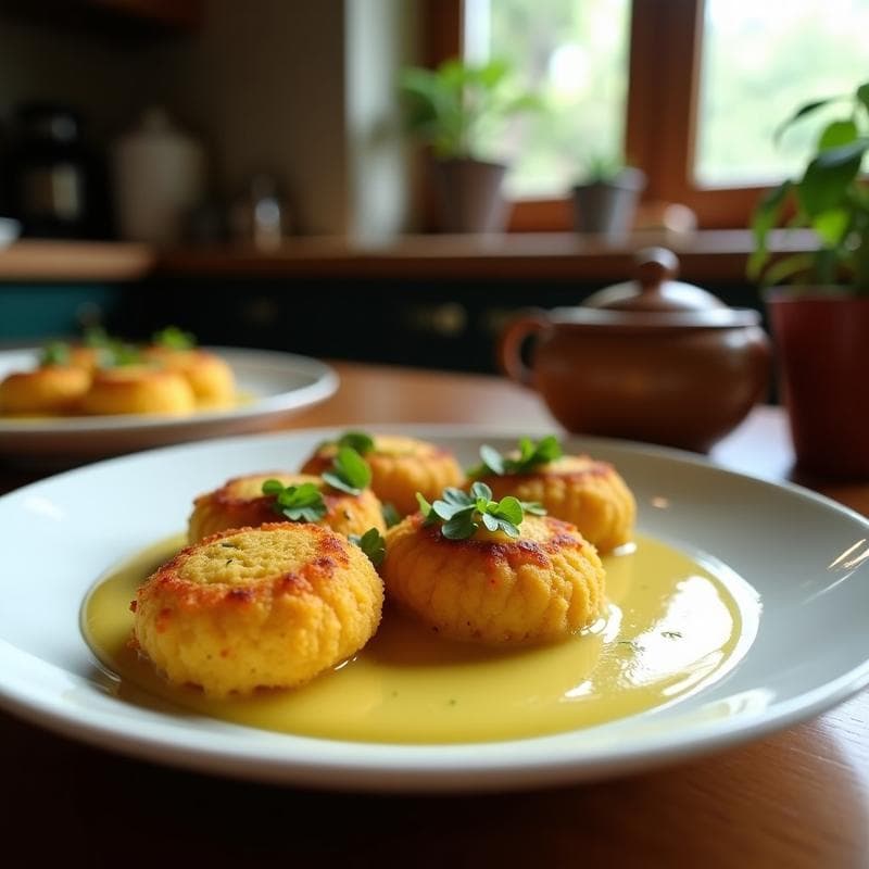 Croquetas de Gambas y Cúrcuma con Bechamel de Coco: Receta en Airfryer Sin Harina y Sin Lactosa