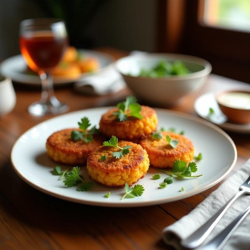 Croquetas de Garbanzos y Algas Kak Duke: Receta Coreana Vegana en Airfryer