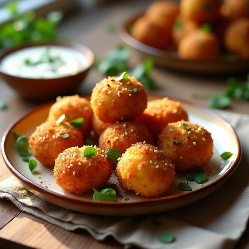 Croquetas de Garbanzos y Pimientos del Padrón: Receta Vegana y Crujiente en Airfryer