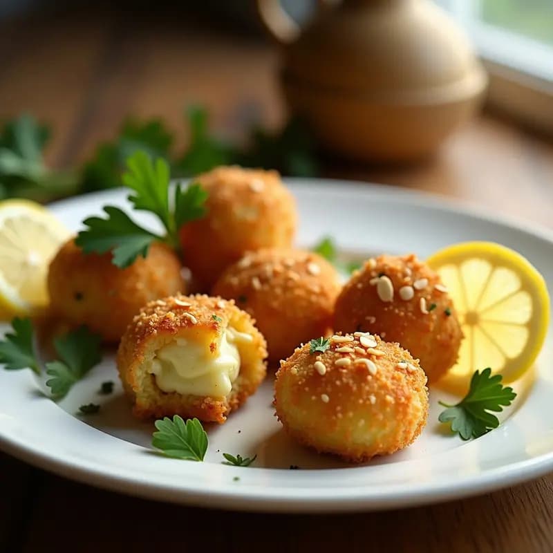 Croquetas de Queso Halloumi y Espárragos: Aperitivo Chipriota Sin Gluten en Airfryer