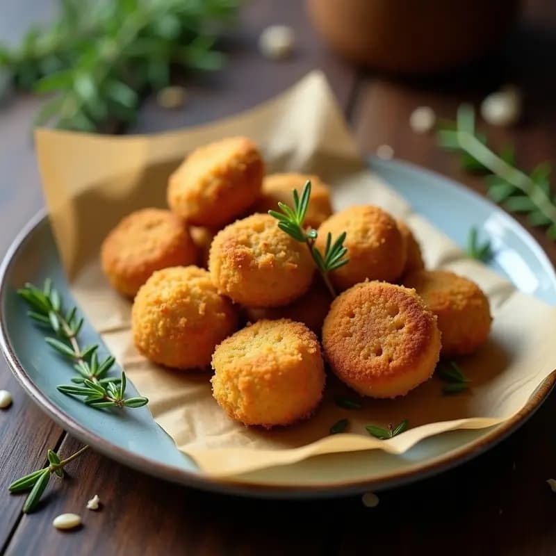 Croquetas de Hongos Morilla y Trigo Sarraceno: Receta Francesa Vegana en Thermomix
