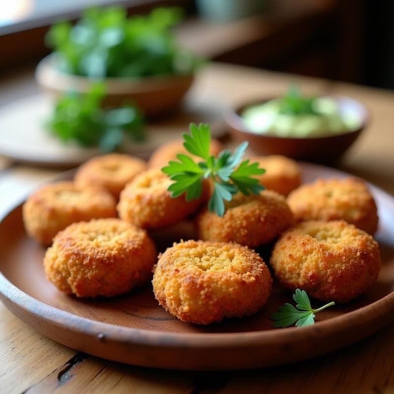 Croquetas de Hongos Portobello y Pan de Almendra: Receta Keto en Airfryer y Crujiente