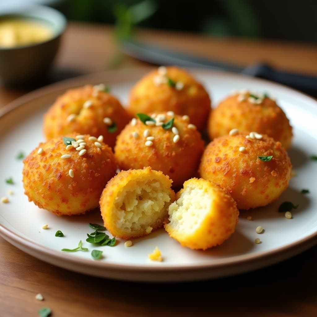 Croquetas de Jackfruit y Cúrcuma en Tempura de Garbanzo: Receta Vegana en Airfryer