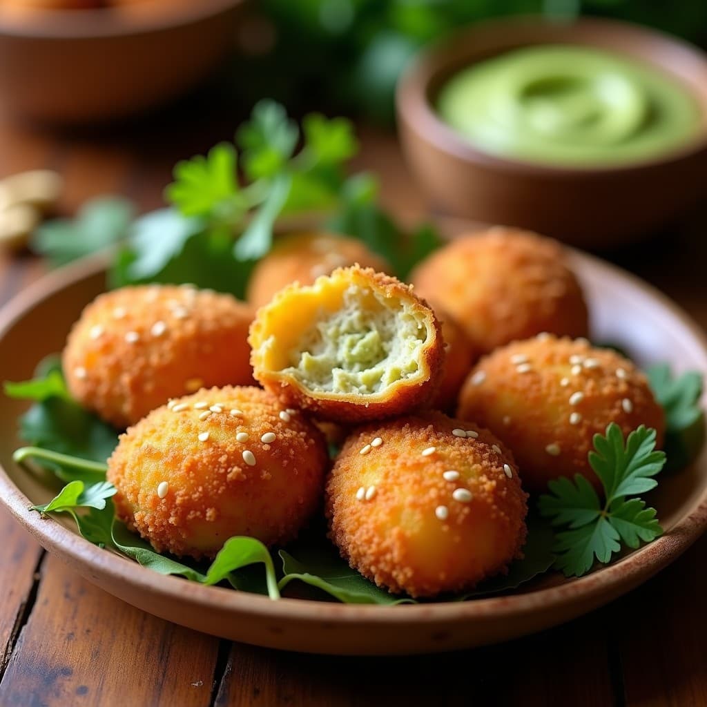 Croquetas de Jackfruit Desmenuzado y Queso de Cashew: Receta Vegana Crujiente en Olla Exprés
