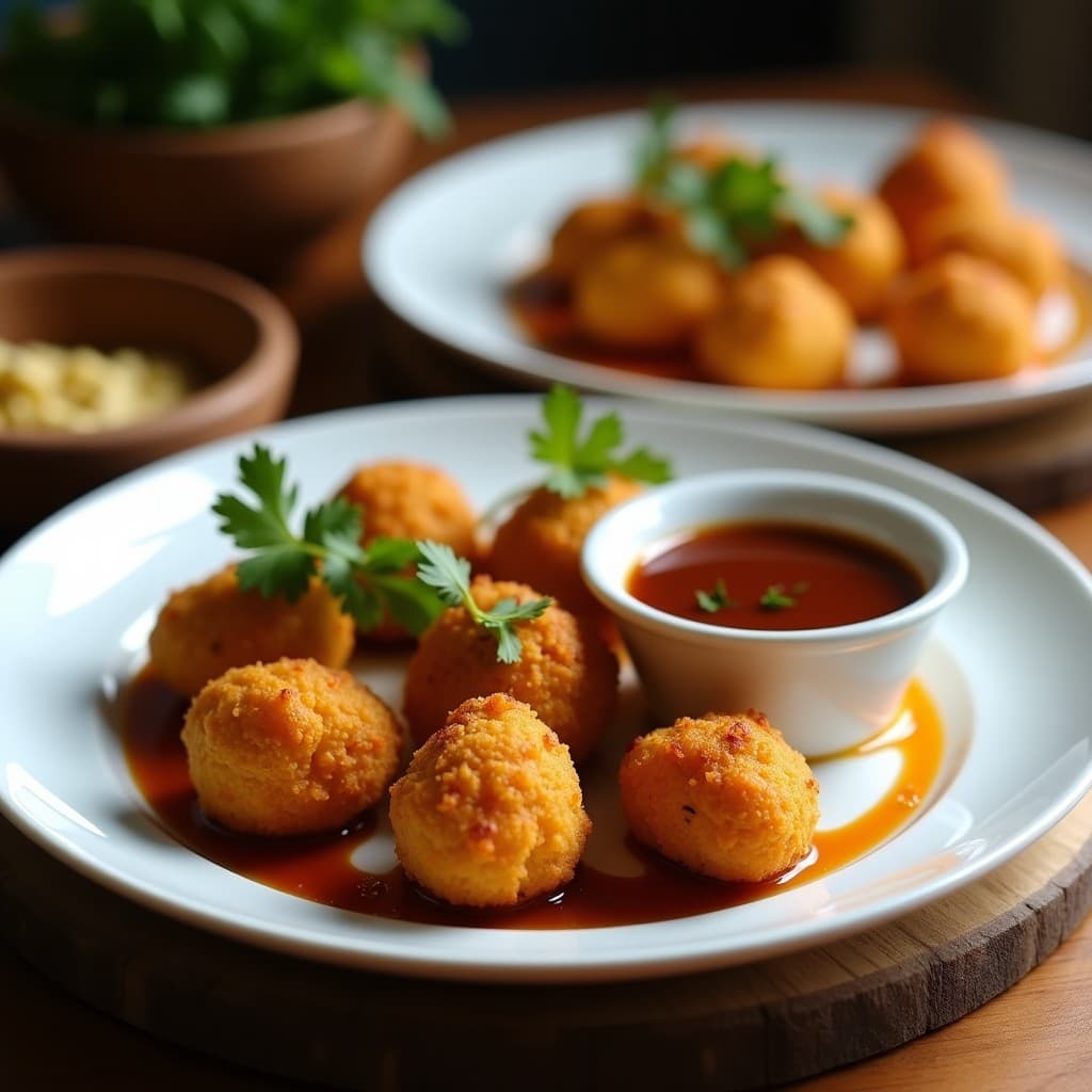 Croquetas de Jackfruit con Salsa de Tamarindo: Aperitivo Indio Vegano en Airfryer