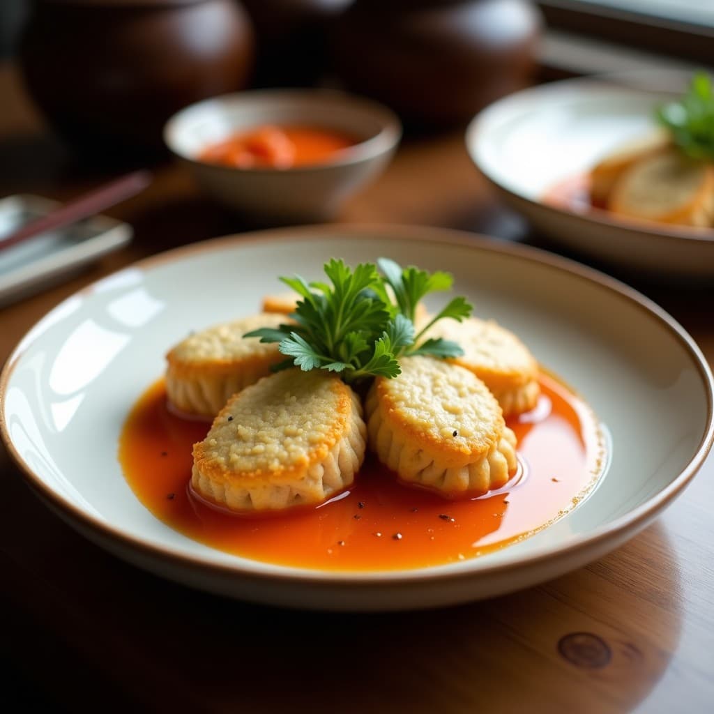 Croquetas de Kimchi y Pollo con Bechamel de Coco: Receta Coreana en Airfryer en 20 Minutos