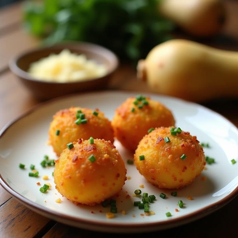 Croquetas de Kolrabi y Queso Manchego: Aperitivo Crujiente en Airfryer con Toque Español