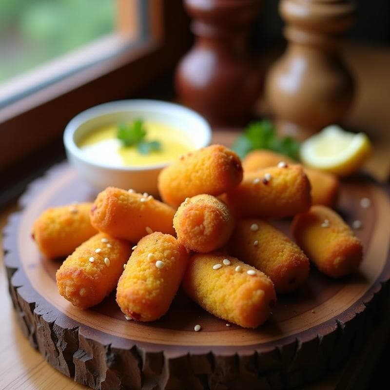 Croquetas de Lentejas Beluga y Azafrán: Receta Española Vegana en Airfryer