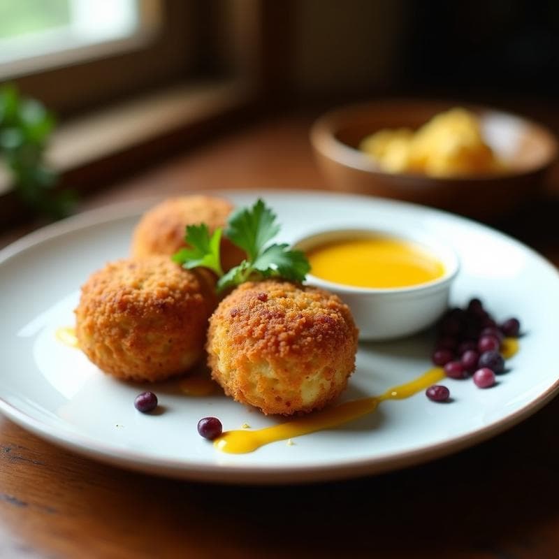 Croquetas de Maíz Morado y Queso de Anacardo: Entrante Peruano en Airfryer