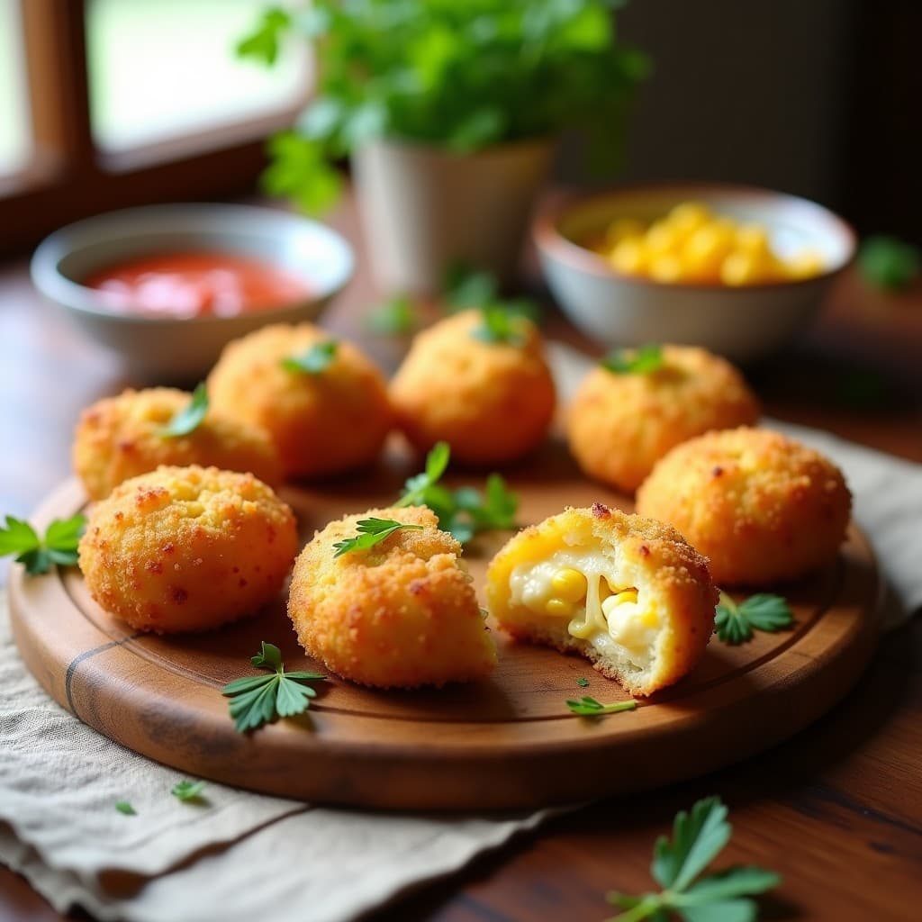 Croquetas de Maíz Dulce y Queso Manchego: Receta Española en Airfryer para Niños