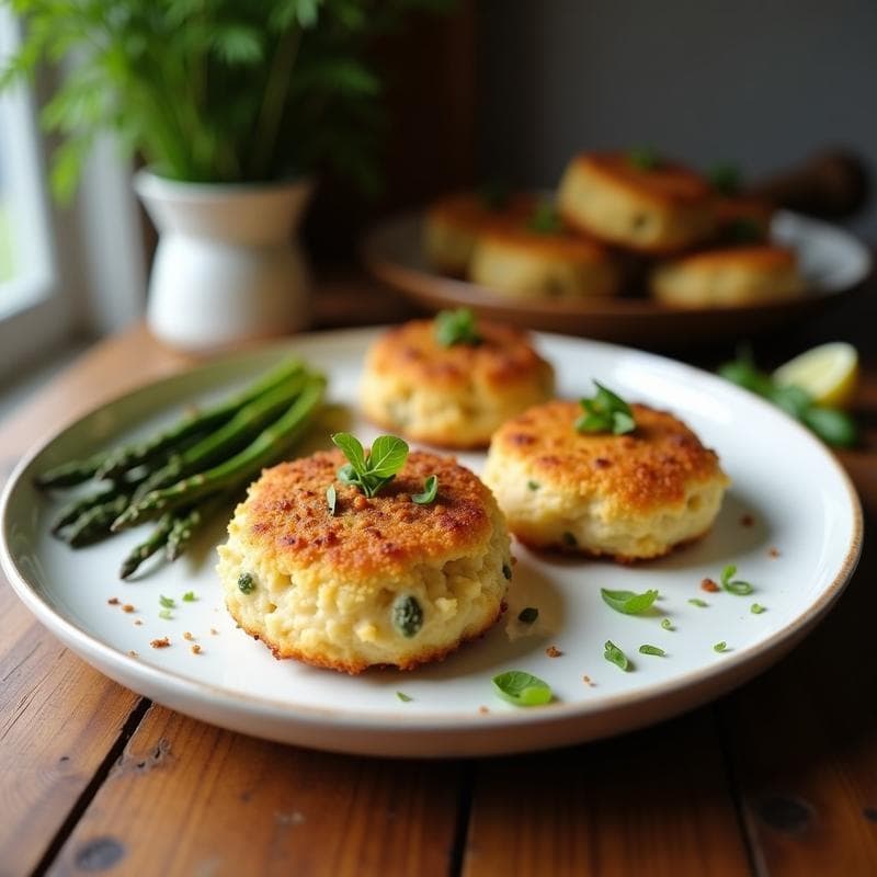 Croquetas de Pollo y Espárragos con Pan Rallado de Coco: Receta Keto en Airfryer