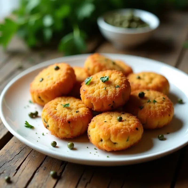 Croquetas de Proteinato de Garbanzo y Alcaparras: Receta Española Keto en Airfryer