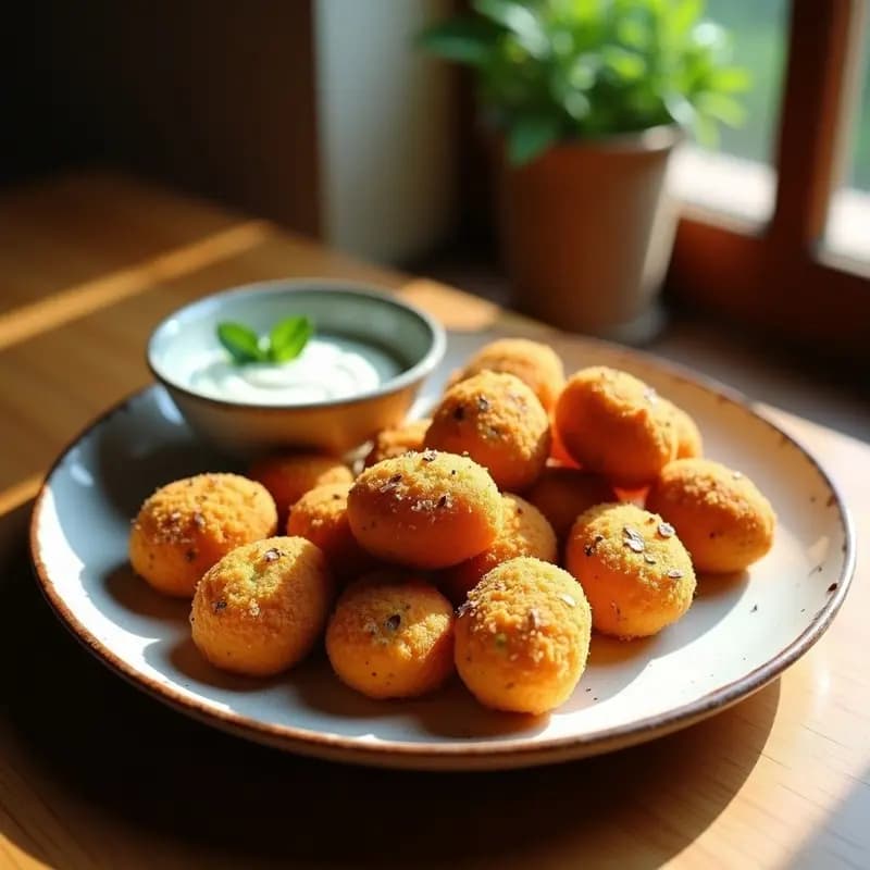 Croquetas de Puré de Boniato y Espinacas: Receta Española en Airfryer Sin Harina