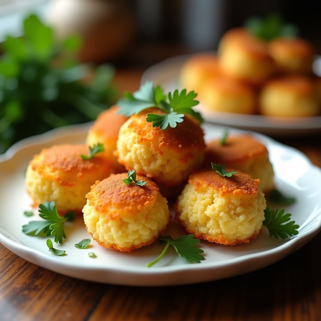 Croquetas de Puré de Coliflor y Queso de Almendras con Cobertura de Pan molido de Lino: Receta Sin Lactosa y Keto