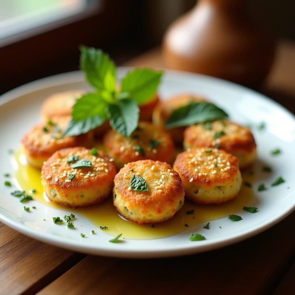Croquetas de Puré de Guisantes y Mentas: Receta Libanesas Vegana en Airfryer con Crujiente Perfecto