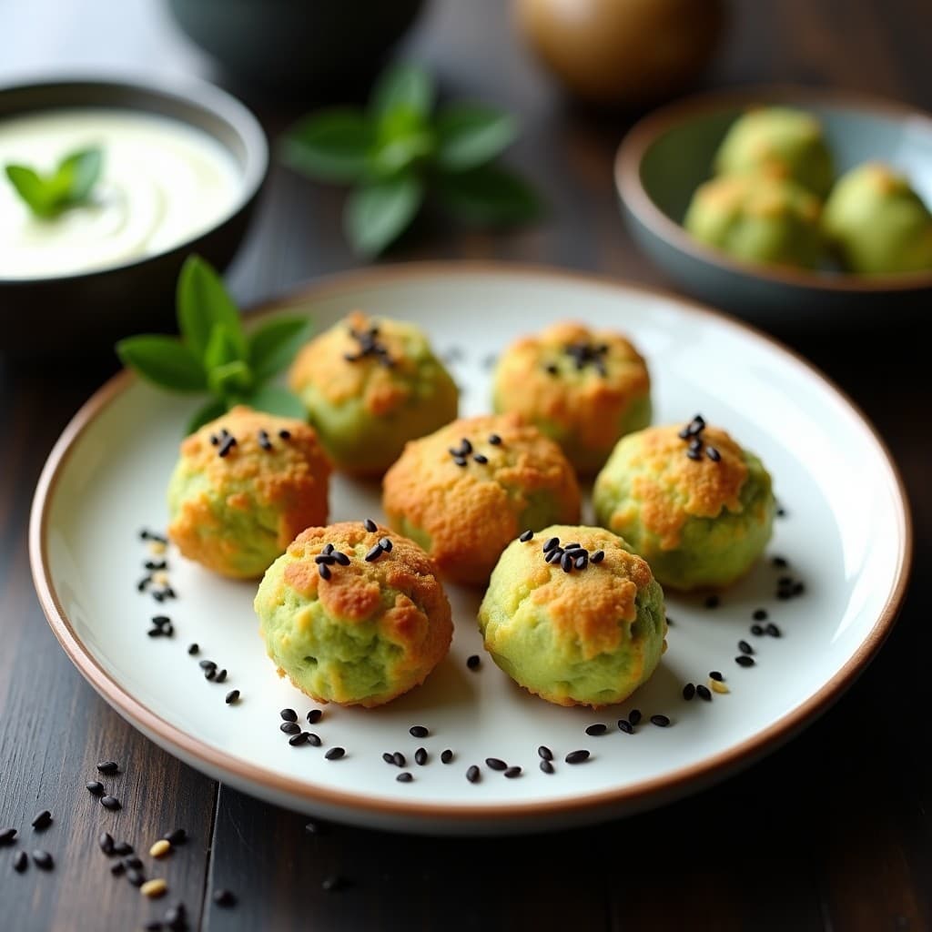 Croquetas de Puré de Guisantes y Wasabi: Aperitivo Japonés Sin Rebozar en Airfryer
