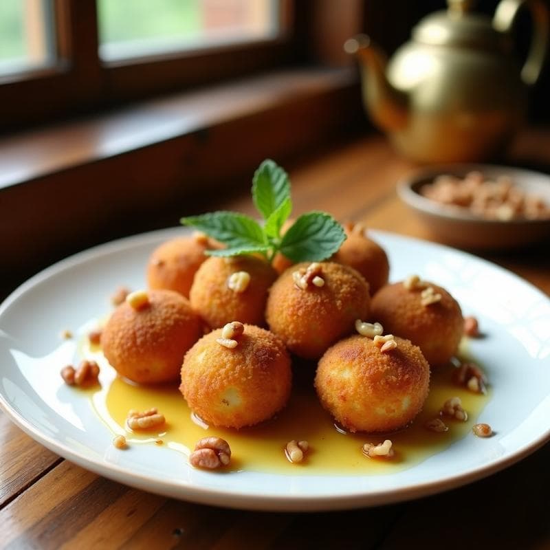 Croquetas de Queso de Albaricoque y Nueces: Receta Persa Dulce-Salada en Airfryer