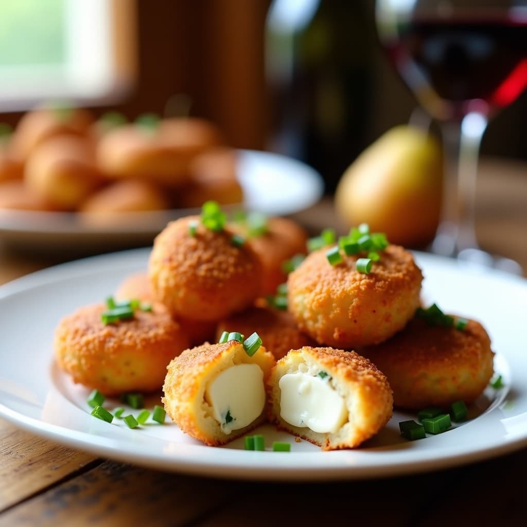Croquetas de Queso Azul y Peras al Vino: Aperitivo Gourmet en Olla Exprés en 15 Minutos
