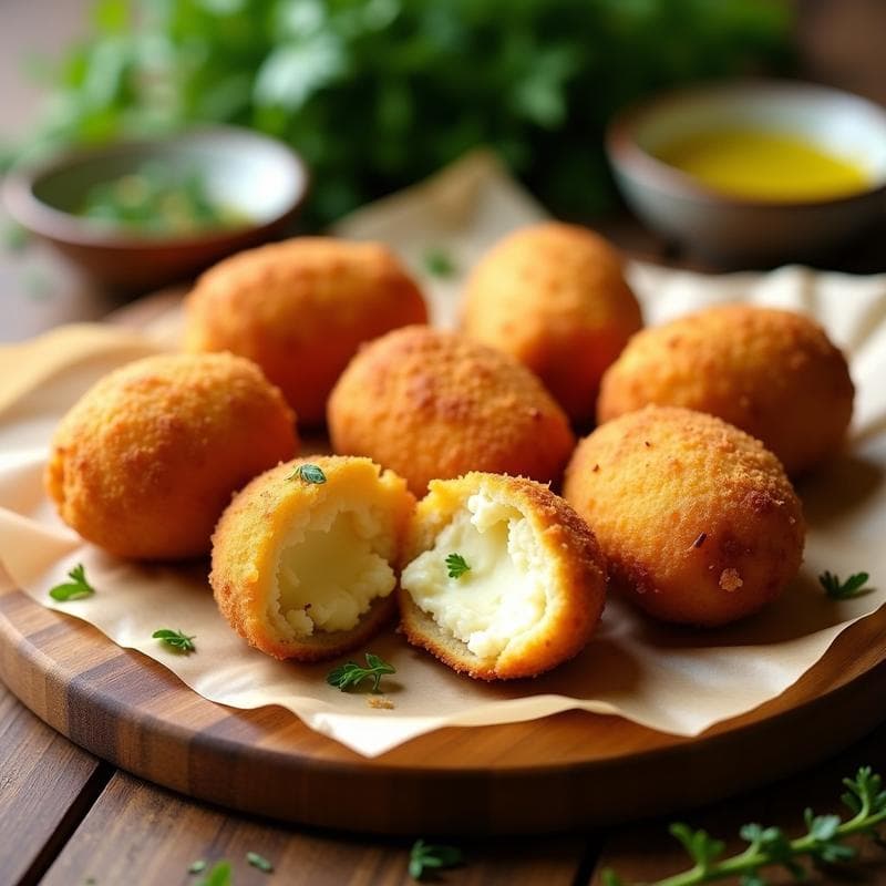 Croquetas de Queso de Cabra y Pimiento del Padrón: Receta en Airfryer con Bechamel de Avena