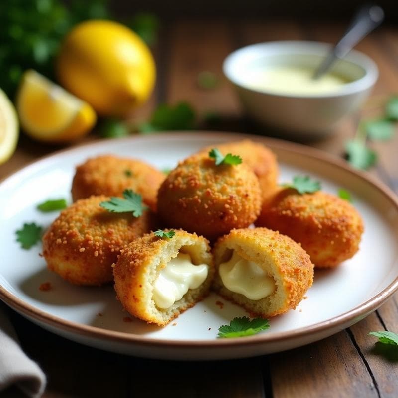 Croquetas de Quinoa y Alcachofa con Bechamel de Anacardos: Entrante Vegano Sin Lactosa