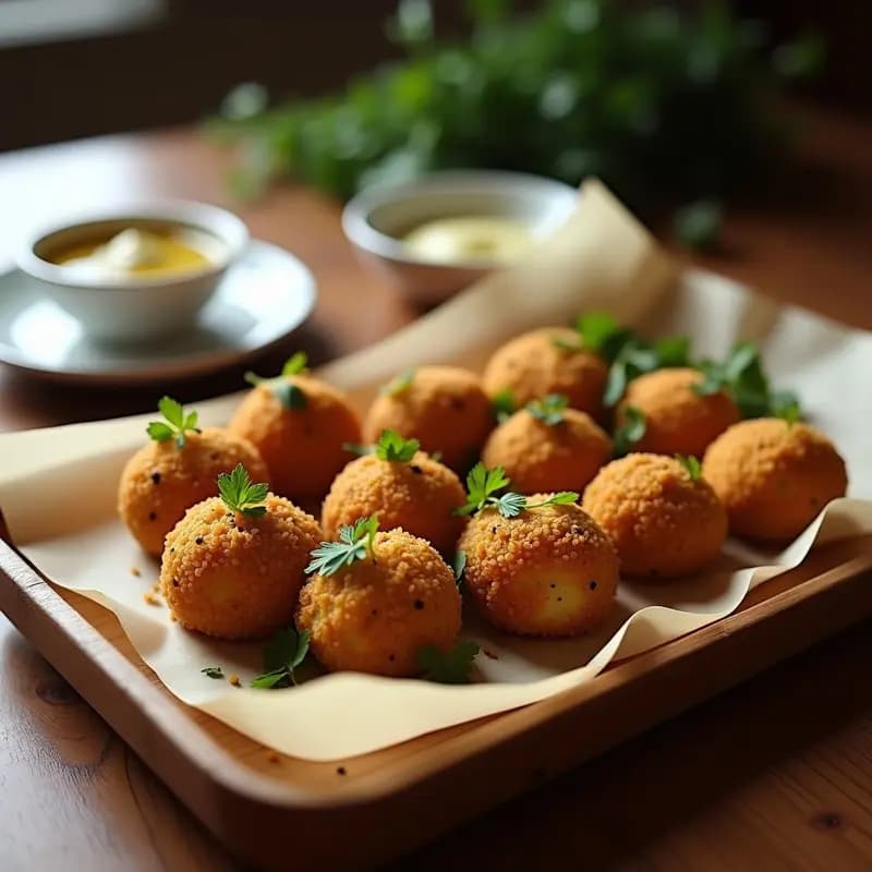 Croquetas de Quinoa y Champiñones con Trufa Negra: Aperitivo Vegano Sin Gluten