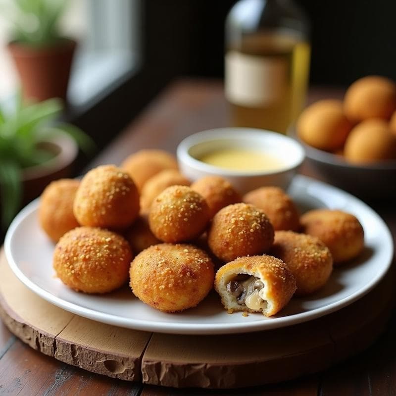 Croquetas de Quinoa y Champiñones: Receta Vegana en Airfryer Sin Gluten y Crujientes