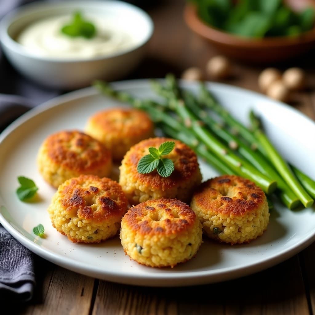 Croquetas de Quinoa y Espárragos Verdes con Bechamel de Avellanas: Receta Vegana y Sin Lácteos