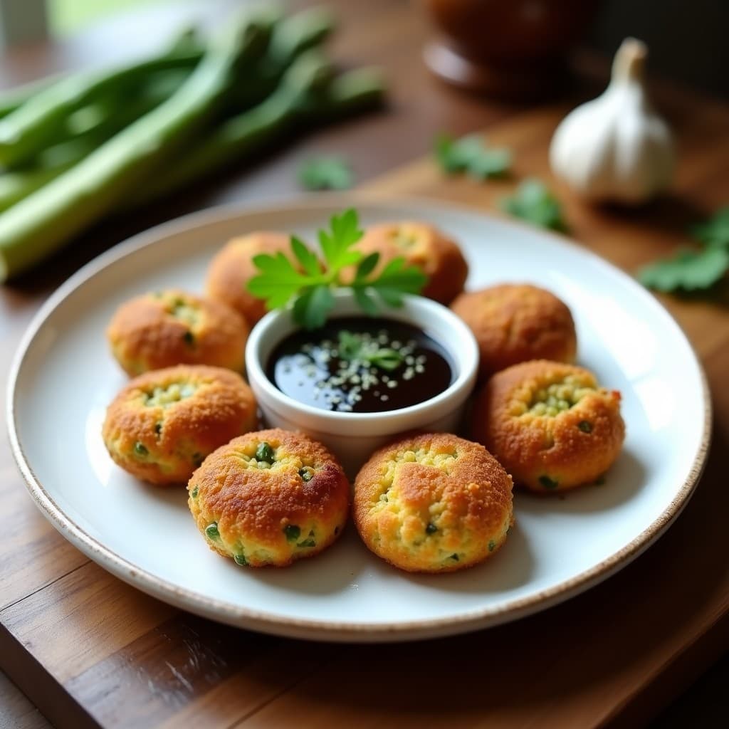 Croquetas de Quinoa y Espárragos con Salsa de Ajo Negro: Aperitivo Español en Thermomix