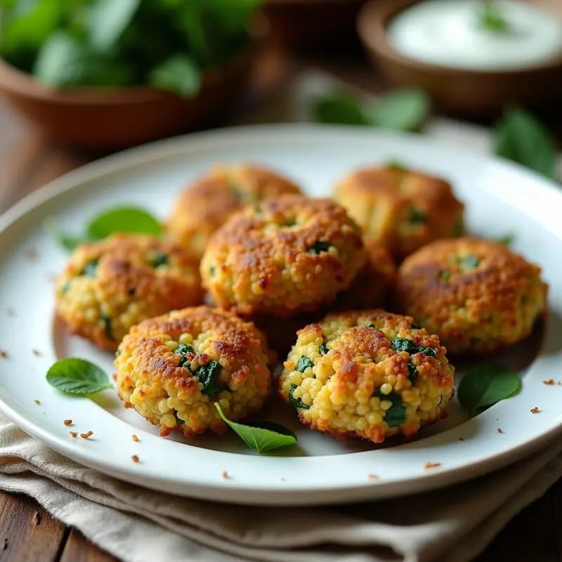 Croquetas de Quinoa y Espinacas con Costra de Semillas de Amapola: Receta Keto y Sin Harina