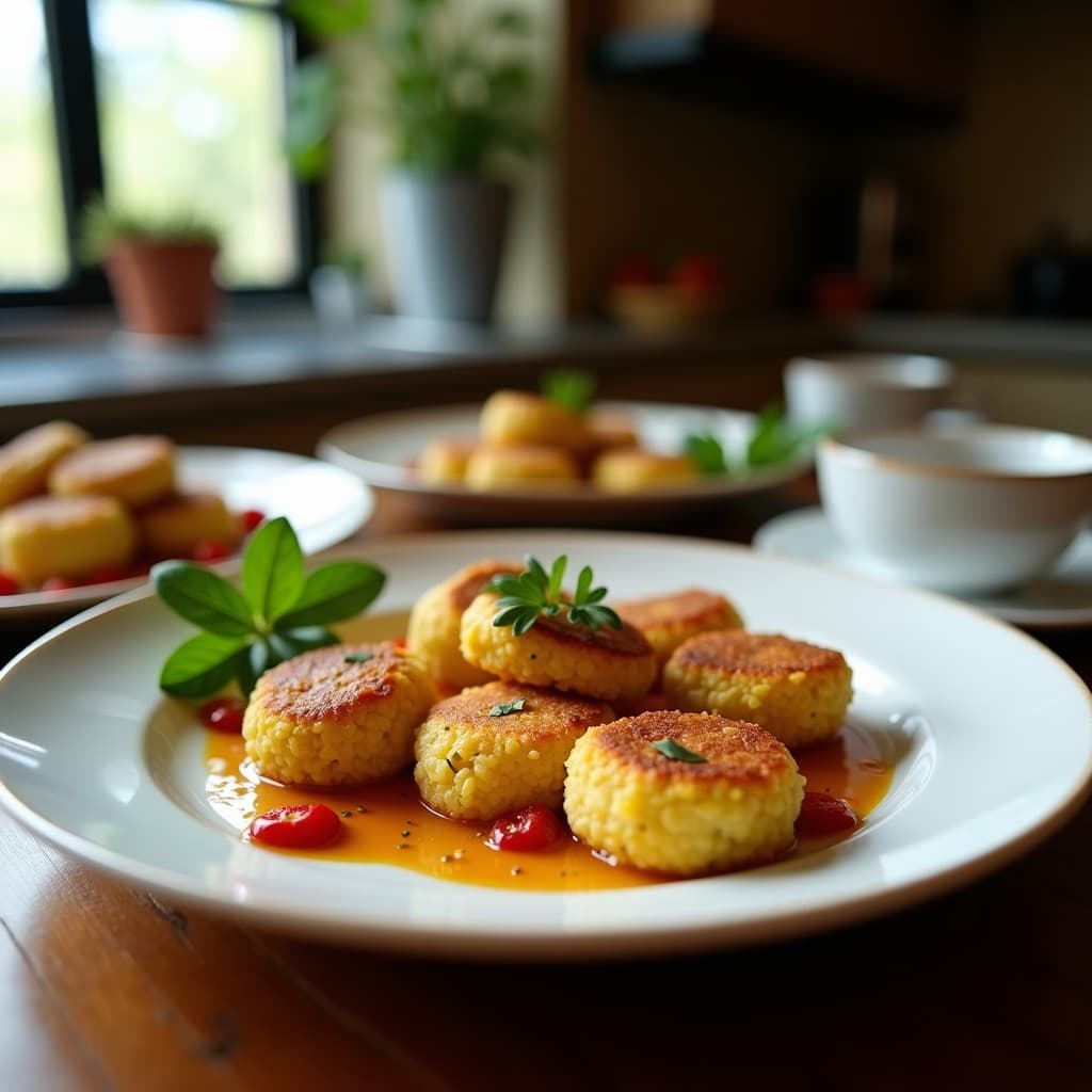 Croquetas de Quinoa y Queso de Anacardo con Crujiente de Semillas de Amapola: Receta Sin Horno