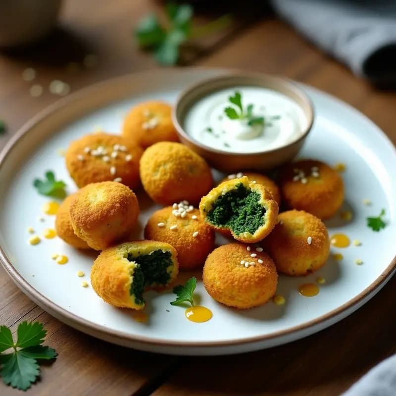Croquetas de Spirulina y Queso de Cúrcuma: Receta Vegana en Airfryer con Superalimentos