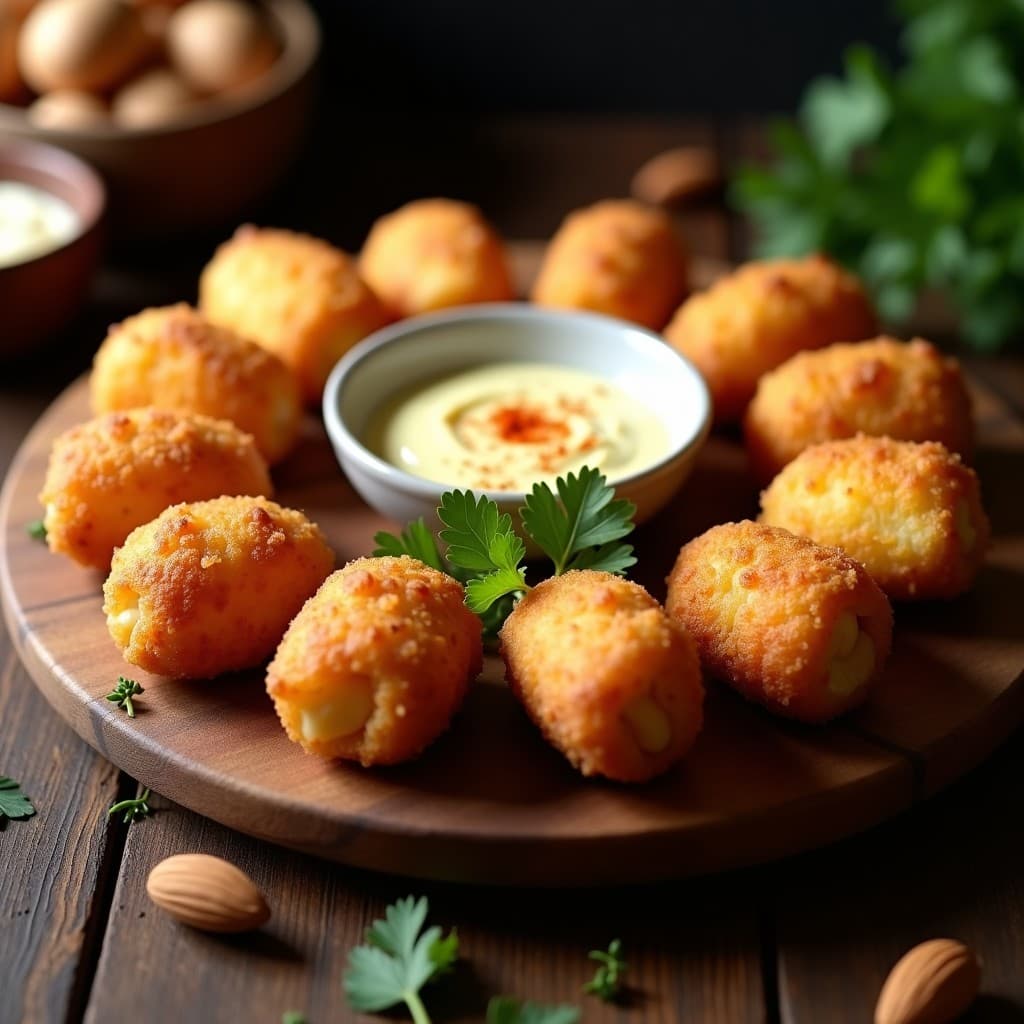 Croquettes de Coliflor y Queso Manchego: Receta Española en Airfryer Sin Harina