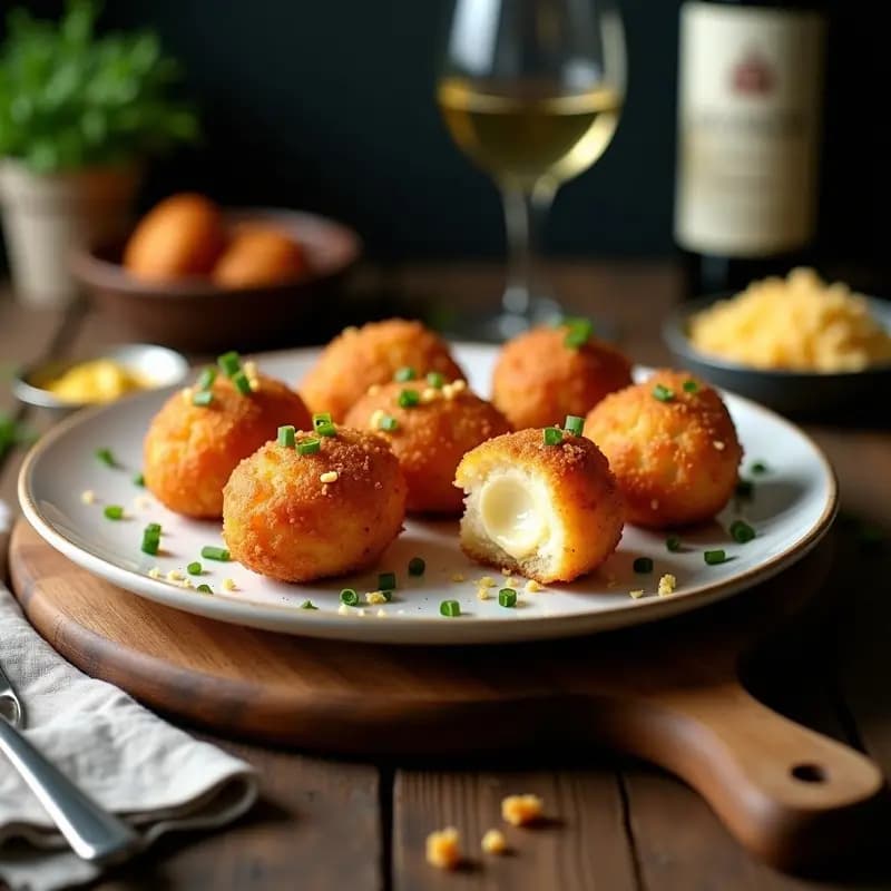Croquettes de Jambon et Fromage: Receta Francesa Tradicional en Airfryer Sin Aceite