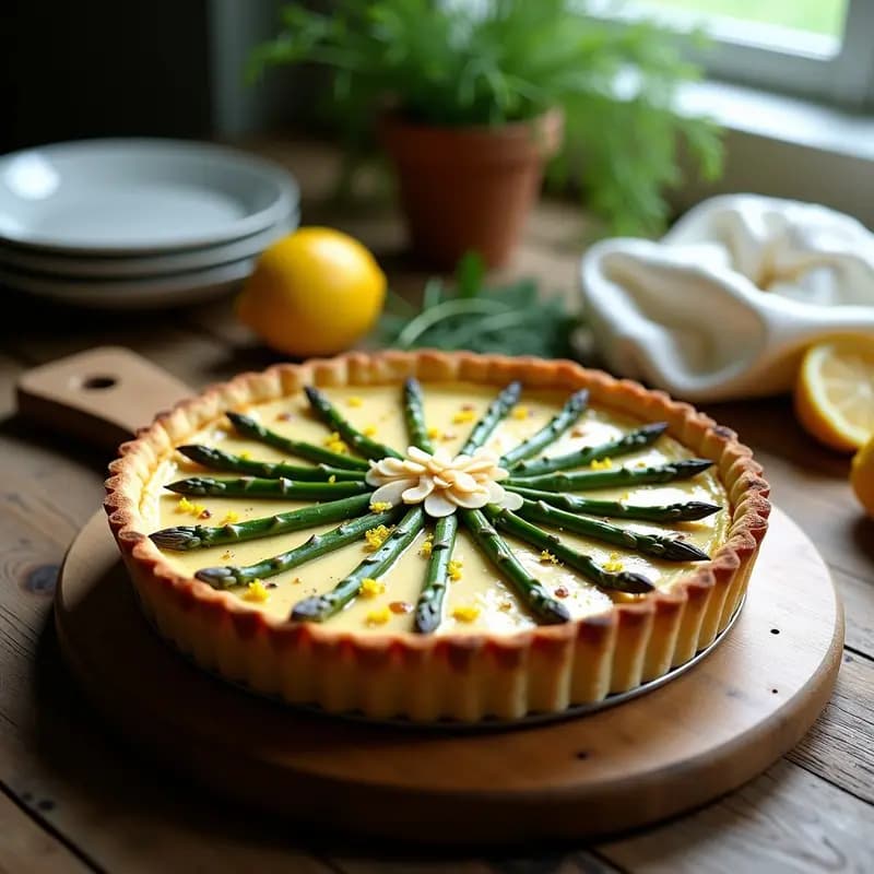 Crostata de Ricotta y Espárragos: Tarta Italiana Sin Masa y con Toque Primaveral