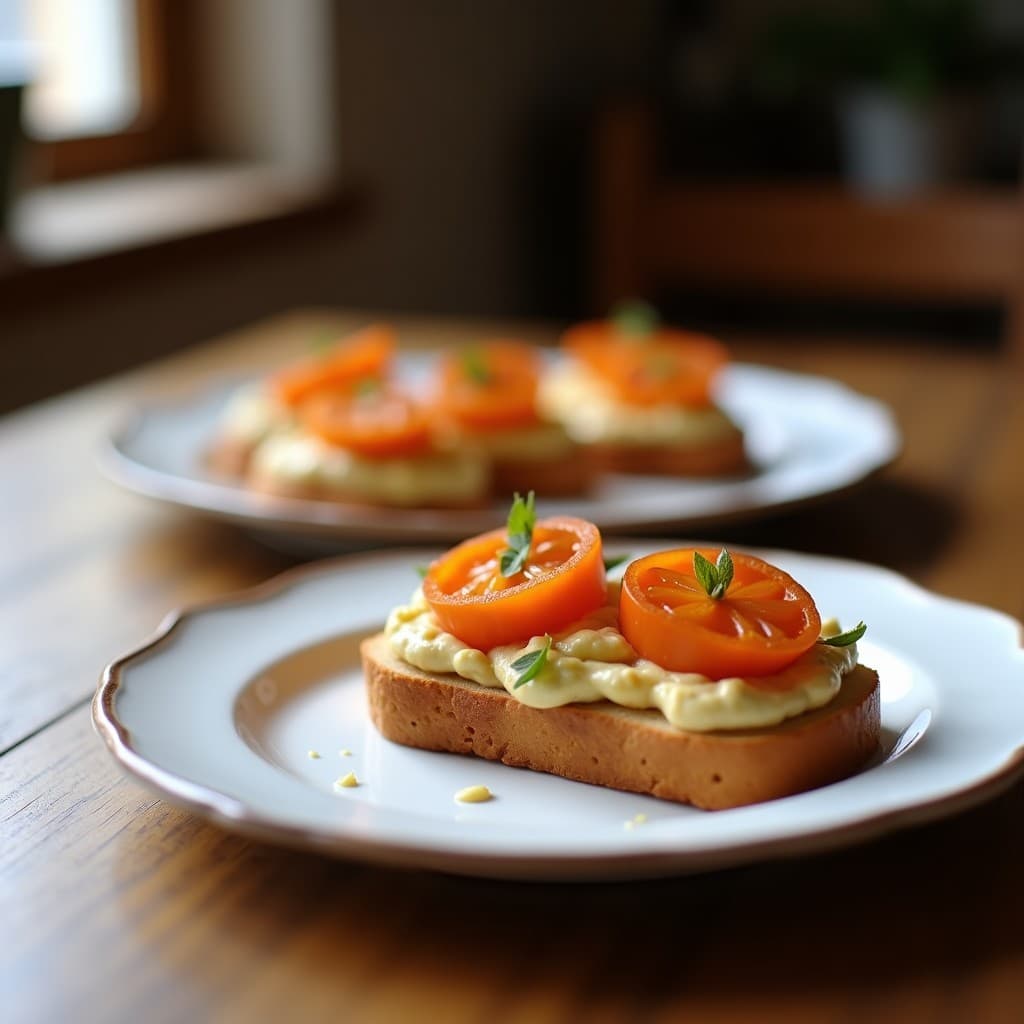 Crostini de Pan de Espelta con Paté de Berenjena y Granada: Entrante Mediterráneo Sin Gluten