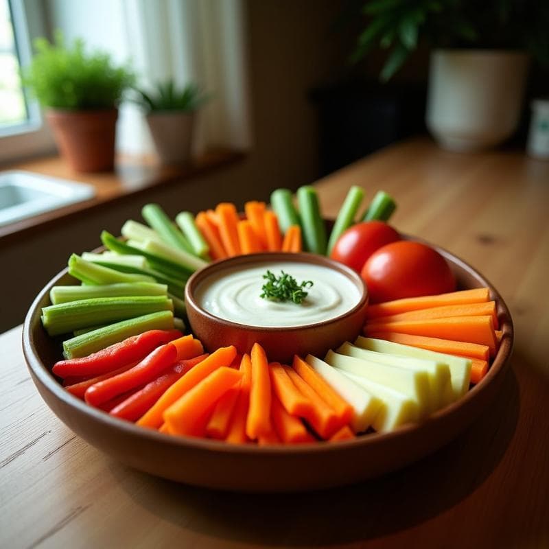 Crudités de Zanahoria y Apio con Dip de Anacardos y Cúrcuma: Aperitivo Sin Lácteos
